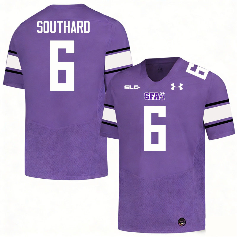 Stephen F. Austin Lumberjacks #6 Jaydon Southard College Football Jerseys,Uniforms-Purple